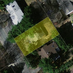 44 Bernard St, Newton MA 02461-1904 aerial view