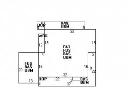 19 Crafts St, Newton MA  02458-1250 floor plan