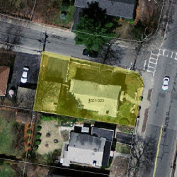 321 Waltham St, Newton MA  02465-1730 aerial view