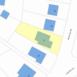 83 Grove Hill Ave, Newton MA  02460-2336 plot plan