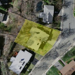 278 Country Club Rd, Newton MA  02459-3115 aerial view