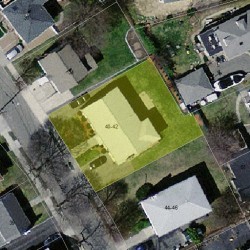 42 Melbourne Ave, Newton MA 02460-1222 aerial view