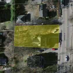 57 Parker St, Newton MA 02459-2544 aerial view