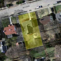 78 Halcyon Rd, Newton MA 02459-2432 aerial view