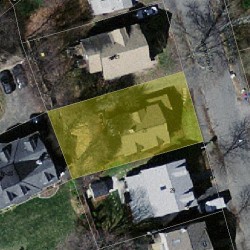 25 Aberdeen St, Newton MA  02461-1801 aerial view