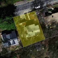 238 Austin St, Newton MA  02465-2501 aerial view