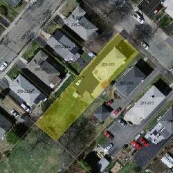 263 Nevada St, Newton MA 02460-1469 aerial view