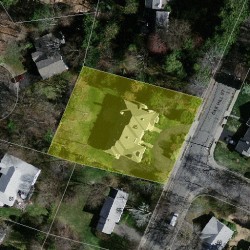 45 Oak Hill St, Newton MA  02459-3454 aerial view