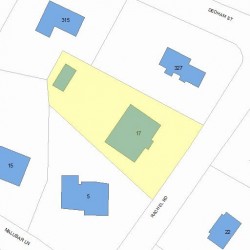 17 Rachel Rd, Newton MA  02459-2922 plot plan