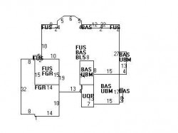 90 Oak Hill St, Newton MA  02459-3432 floor plan
