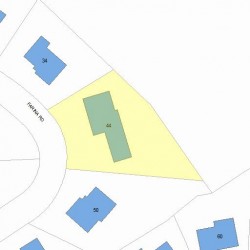 44 Farina Rd, Newton MA 02459-2860 plot plan