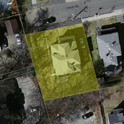 24 Omar Ter, Newton MA 02460-1604 aerial view