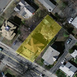 251 Crafts St, Newton MA 02460-1440 aerial view