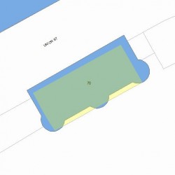 70 Union St, Newton MA 02459-2223 plot plan