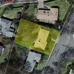 36 Boulder Rd, Newton MA  02459-2972 aerial view