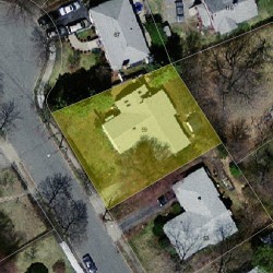 59 Mosman St, Newton MA 02465-1303 aerial view