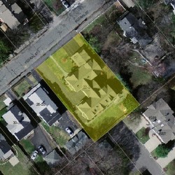 22 Floral St, Newton MA 02461-1245 aerial view