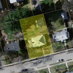 55 Halcyon Rd, Newton MA 02459-2431 aerial view