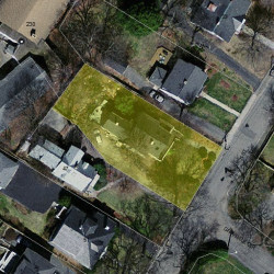 41 Hancock St, Newton MA  02466-2308 aerial view