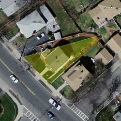 126 Waltham St, Newton MA 02465-1330 aerial view