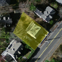 117 Grant Ave, Newton MA 02459-1350 aerial view