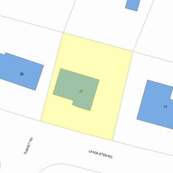17 Lancaster Rd, Newton MA 02458-2625 plot plan