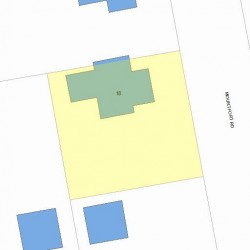 18 Mountfort Rd, Newton MA  02461-1406 plot plan