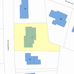 73 Ferncroft Rd, Newton MA 02468-1213 plot plan