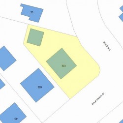 503 California St, Newton MA 02460-1210 plot plan