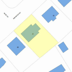 22 Brewster Rd, Newton MA  02461-1302 plot plan