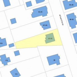 95 Withington Rd, Newton MA 02460-2037 plot plan