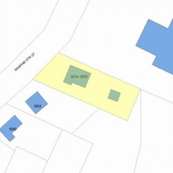 1874 Washington St, Newton MA  02466-3008 plot plan