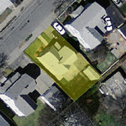 48 Clinton St, Newton MA  02458-1232 aerial view