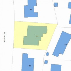 272 Woodcliff Rd, Newton MA 02461-2128 plot plan
