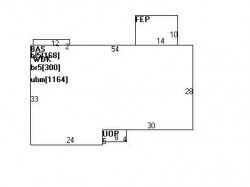 237 Dedham St, Newton MA  02461-2117 floor plan