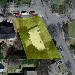 24 Ruane Rd, Newton MA 02465-2626 aerial view