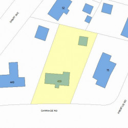 439 Commonwealth Ave, Newton MA 02459-1302 plot plan