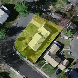 36 Spiers Rd, Newton MA  02459-3711 aerial view