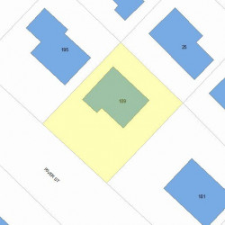 189 River St, Newton MA  02465-1431 plot plan