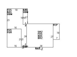 144 Concord St, Newton MA  02462-1011 floor plan