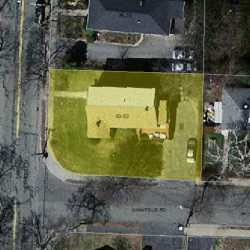 82 Cherry St, Newton MA 02465-1237 aerial view