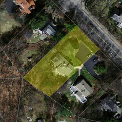 201 Valentine St, Newton MA 02465-3001 aerial view