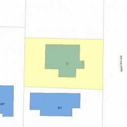 8 Hancock Ave, Newton MA 02459-1701 plot plan