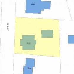 30 Coyne Rd, Newton MA 02468-1039 plot plan