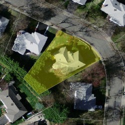 81 Cynthia Rd, Newton MA 02459-2836 aerial view