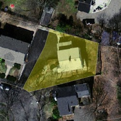 19 Normandy Rd, Newton MA  02466-2513 aerial view