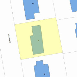 24 Sheldon Rd, Newton MA 02459-2738 plot plan