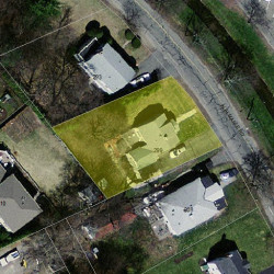 299 Albemarle Rd, Newton MA  02460-1358 aerial view