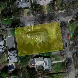 5 Sylvan Ave, Newton MA  02465-3015 aerial view