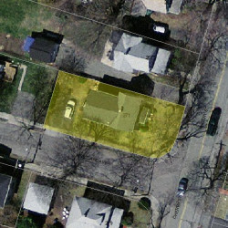 271 Cherry St, Newton MA  02465-1607 aerial view